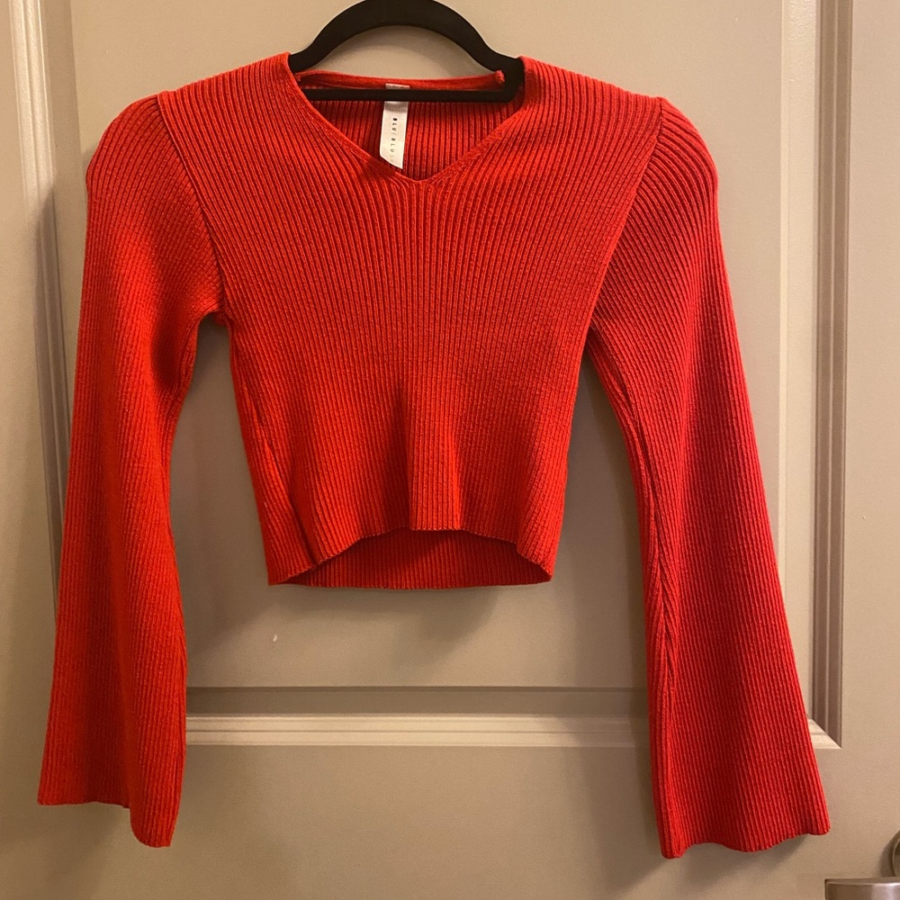 Long sleeve crop top